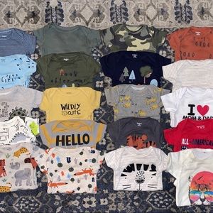 XL 0-3 Month Short Sleeved Onesie Bundle
